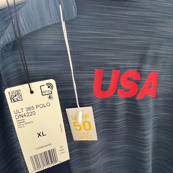 NWT Men’s Adidas Golf USA Polo - Picture 5 of 6